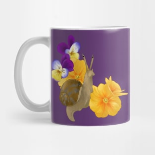 Birth flowers and snail: February Mug